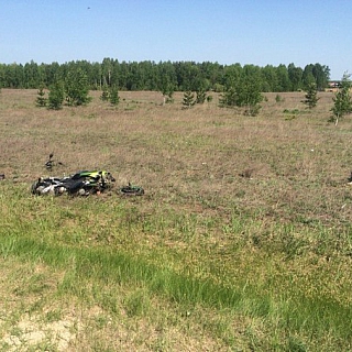 Двое мужчин погибли, вылетев с дороги на мотоцикле в Борском районе 2