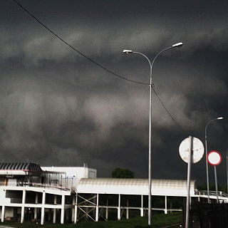 Жители Бора приходит в себя после сильнейшего ливня с градом 10