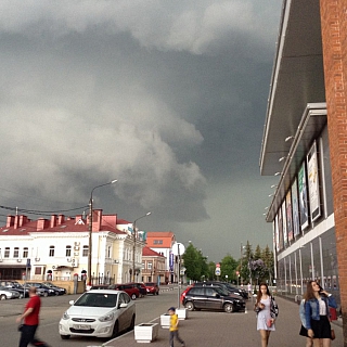 Жители Бора приходит в себя после сильнейшего ливня с градом 1