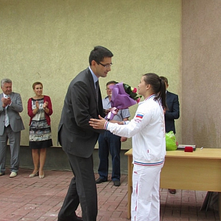 Торжественное поздравление победительницы первенства Европы Анастасии Коляденковой 5