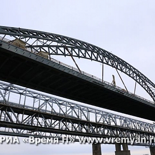 Вторая арочная конструкция дублера Борского моста установлена на опоры 3