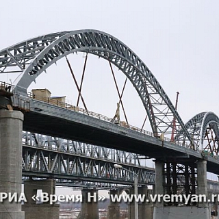 Вторая арочная конструкция дублера Борского моста установлена на опоры 5