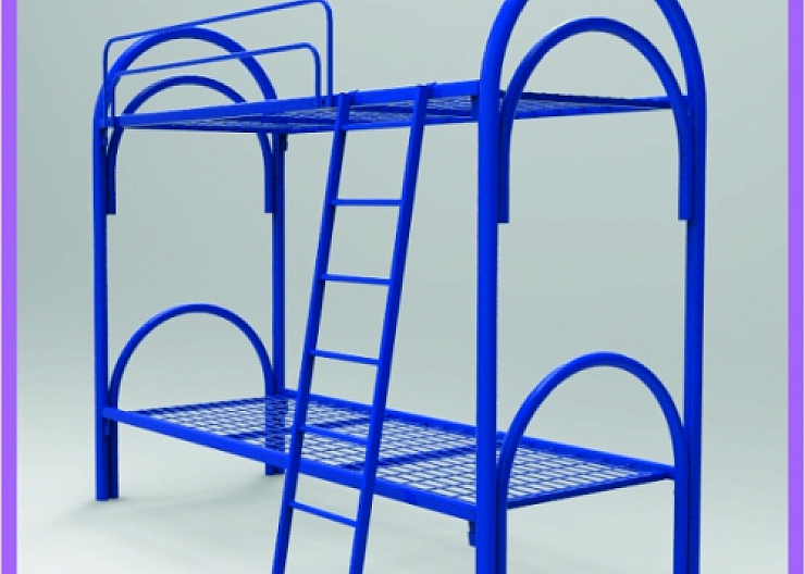 Кровати металлические для казарм, двухъярусные опт