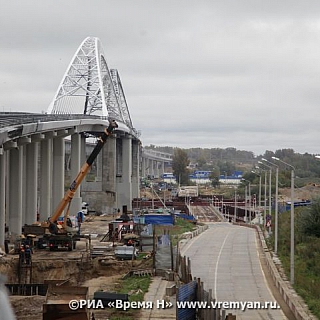 Легковые автомобили впервые проехали на левый берег Волги по второму Борскому мосту 3