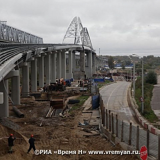 Легковые автомобили впервые проехали на левый берег Волги по второму Борскому мосту 2