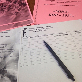 Список участниц городского конкурса красоты «Мисс Бор – 2017» 1