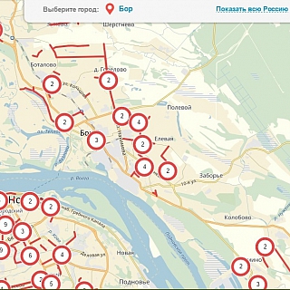 Карта убитых дорог» города Бор продолжает расти — новости города Бор