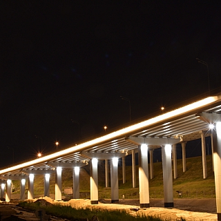 Валерий Шанцев выложил необыкновенные фотографии ночного Борского моста 3