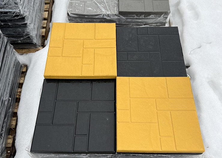 Полимер песчанная плитка 500*500*40 и брусчатка. 3