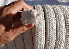 Шнур керамический высокотемпературный огнеупорный