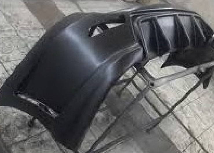 Окраска бамперов структурной краской 3