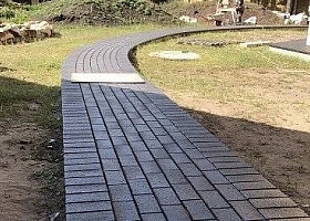 Монтаж брусчатки