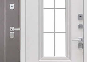 Дверь входная с терморазрывам и стеклопакетом