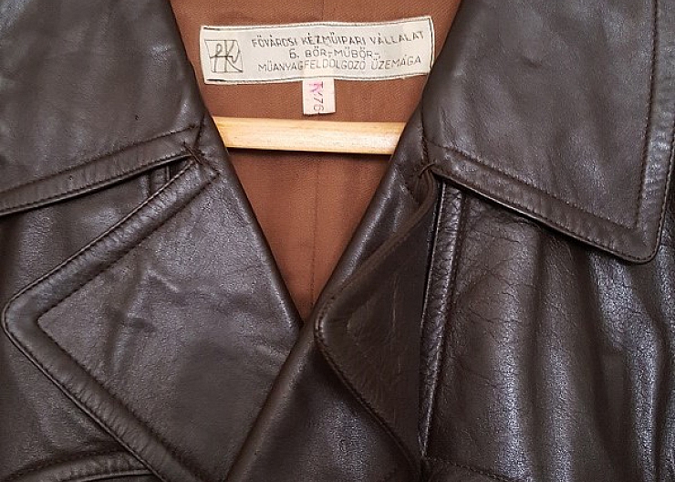 Мужское кожаное плащ-пальто, р. 50-52 4