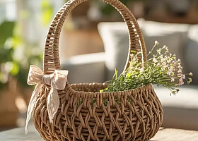 Плетение из бумажной лозы