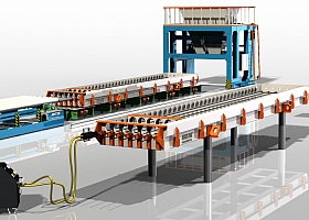 Линия по производству дорожных и аэродромных плит