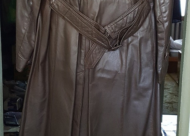 Плащ, натуральная кожа, женский, р. 46-48 4