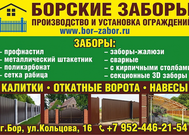 ЗАБОРЫ под ключ