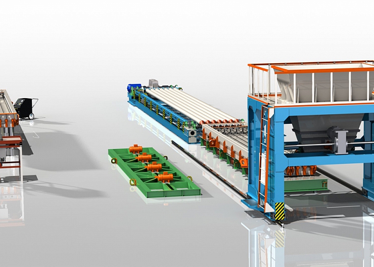 Линия по производству дорожных и аэродромных плит 2