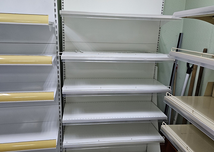 Стеллажи торговые металличкские разборные б/у. 3