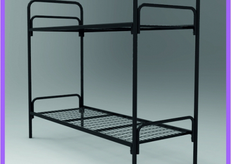Кровати металлические со сварной сеткой дешево 4