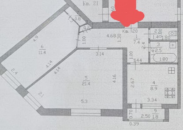 2 ком.квартира на стекольном! 56 кв.м!