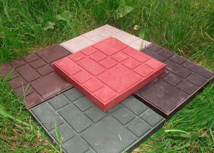 Полимерпесчаная плитка 500*500*40, Брусчатка цвет.
