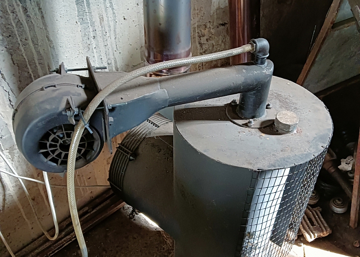 Печь на отработке 2