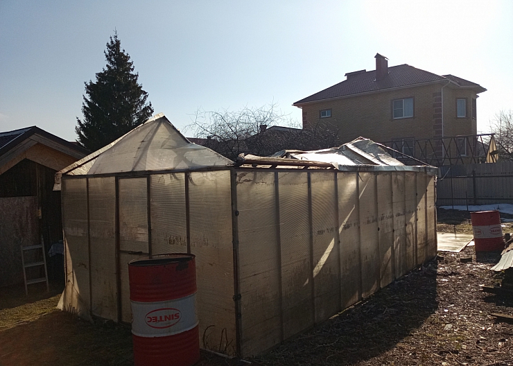 Ремонт ,установка , покрытии  теплиц 2